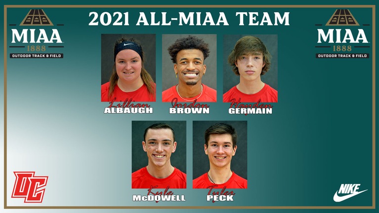 Five Olivet College student-athletes earn 2021 All-MIAA Outdoor Track and Field honors