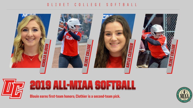Blouin and Clothier named to All-MIAA softball teams