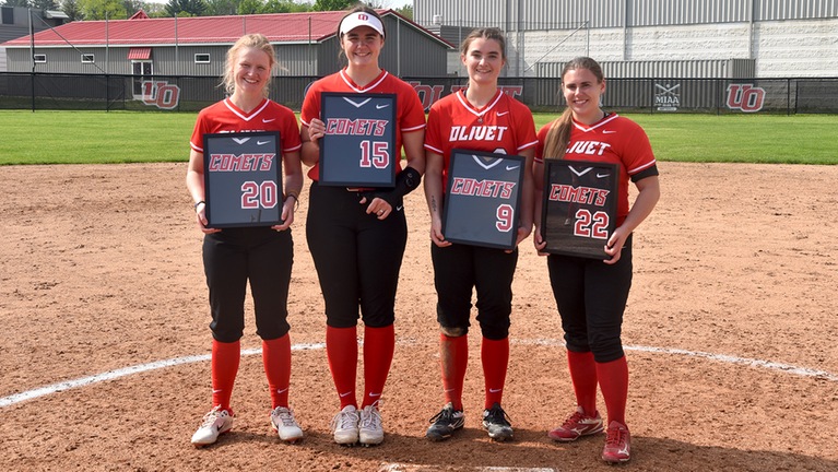 Softball: Olivet ends season with two losses to Alma on Senior Day