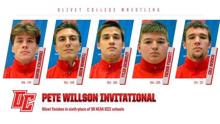Wrestling team finishes in sixth-place at Pete Willson Invitational