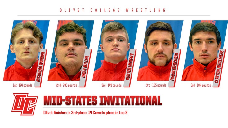 Wrestling team places third at Mid-States Invitational