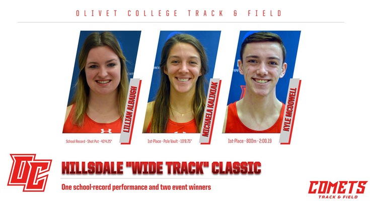 Indoor track & field teams finish 12th and 15th at Hillsdale “Wide Track” Classic
