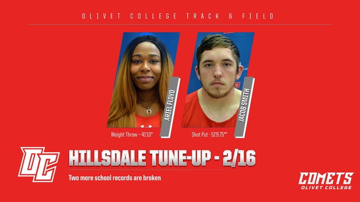 Men’s and women’s indoor track & fields finish fifth and sixth at Hillsdale Tune-Up