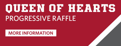 Queen of Hearts progressive raffle