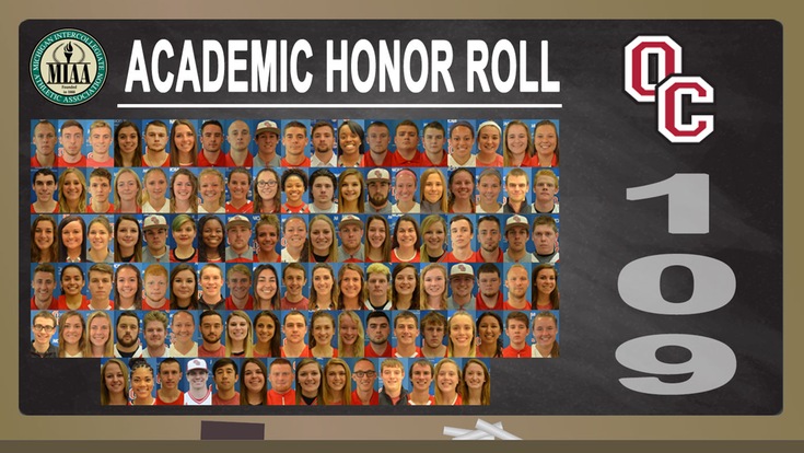 109 student-athletes named to the 2016-17 MIAA Academic Honor Roll
