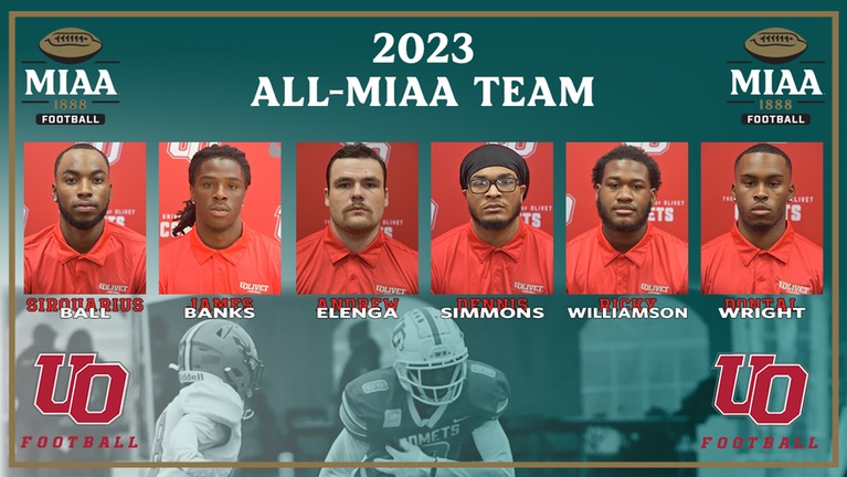 Six football players from The University of Olivet earn All-MIAA honors, Ball receives Pete Schmidt Award