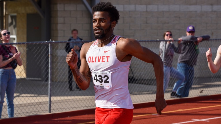 Brown wins 200 and 400, men’s track and field team finishes fifth at MIAA Field Day