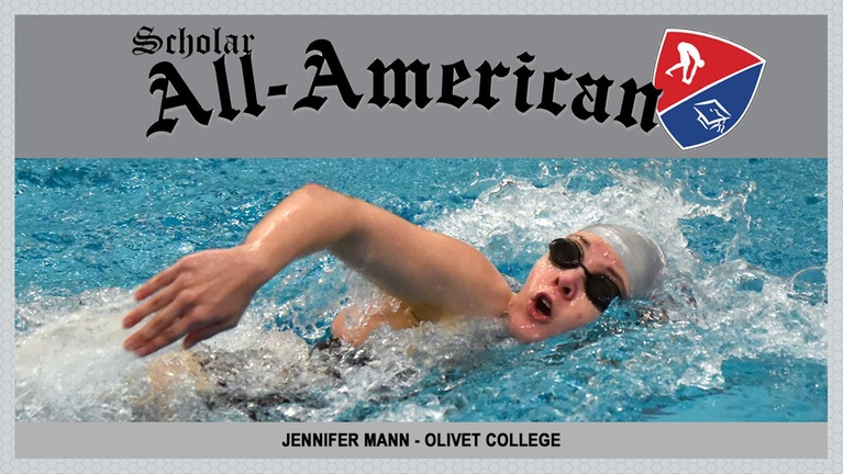 Olivet College’s Mann earns CSCAA Individual Scholar All-American honors